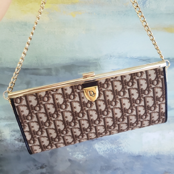 Dior Handbags - Christian Dior Vintage Canvass Clutch Authentic